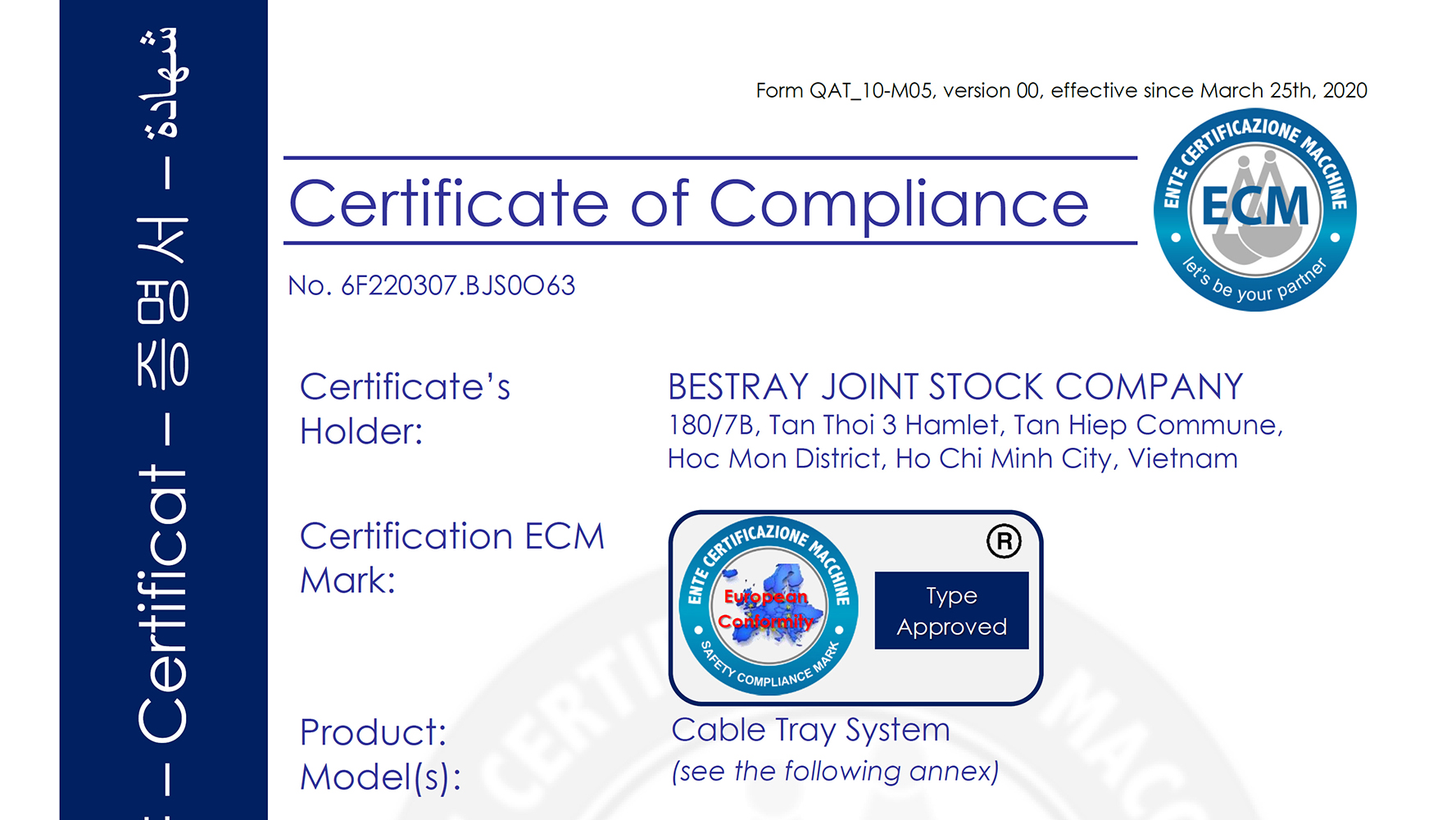Chỉ thị chung về an toàn sản phẩm 2001/95/EC (GPSD)