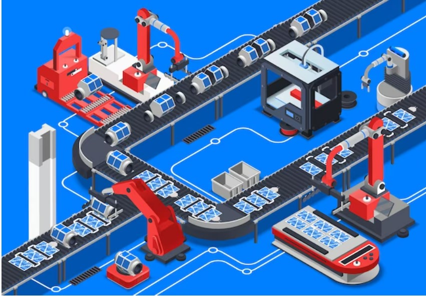 Hình ảnh mô tả về hệ thống sản xuất của doanh nghiệp